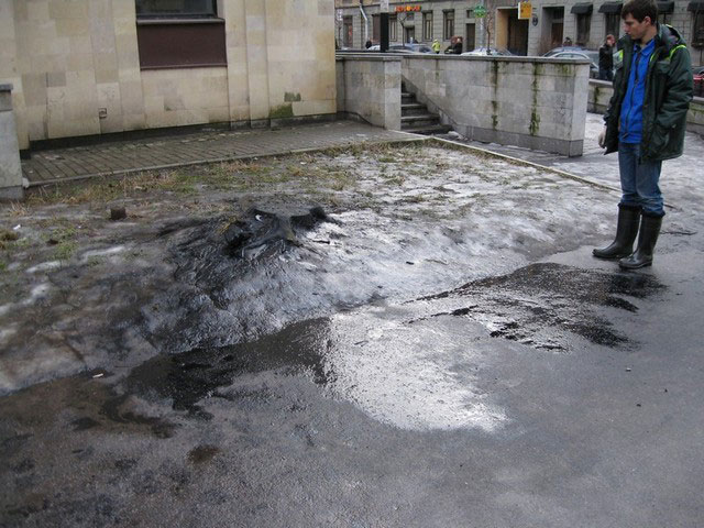 пролив авария экология масло сорбент